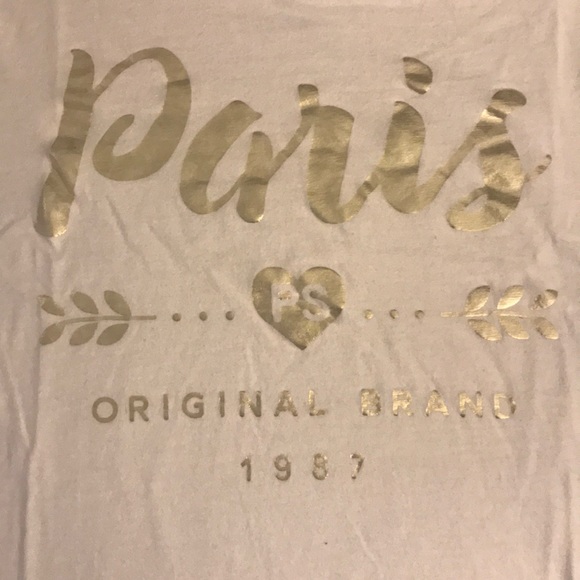 PS by Aeropostale White and Gold Top - Picture 3 of 3